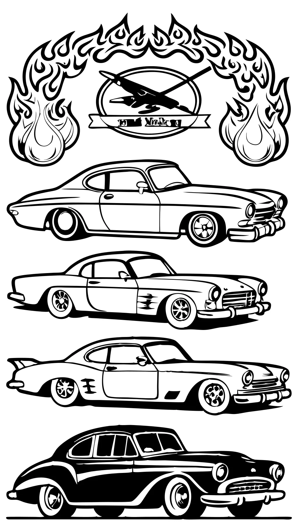 coloriages hot rods